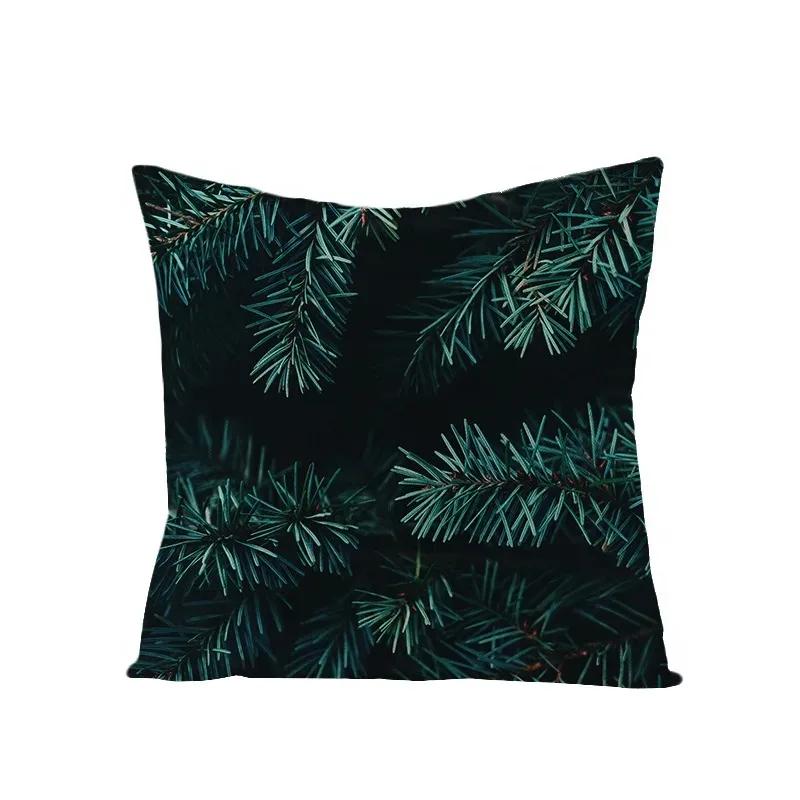 Plant Leaf Pillow Cover Bedroom Room Home Decoration Office Seat Living Room Sofa Cushion Cover 45X45Cm
