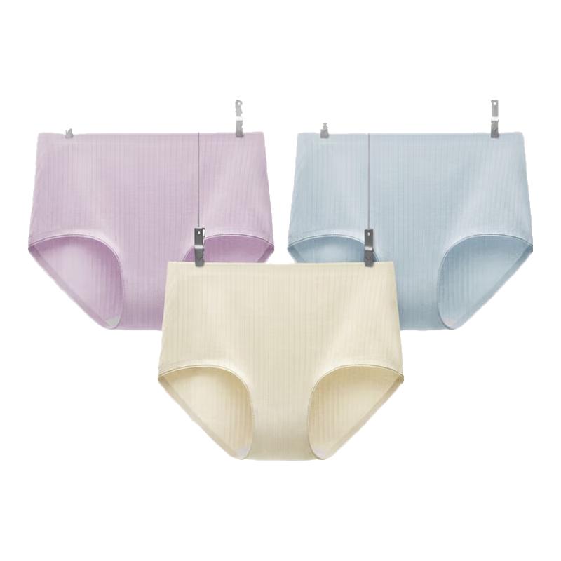 

Bananain Silver Skin 311S Women s High-Waist 7A Antibacterial Cotton Briefs 3-Pack 2XL