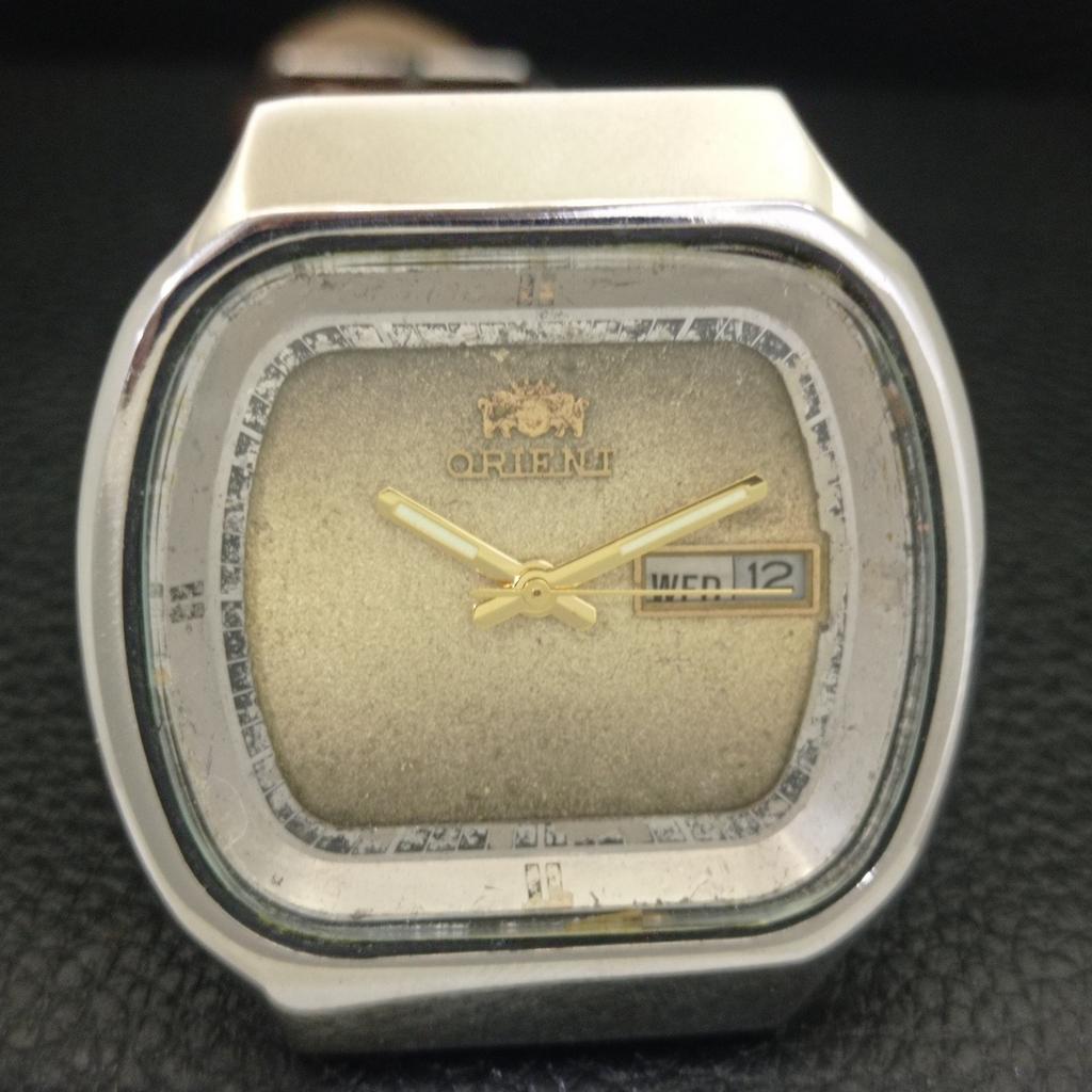 ORIENT CRYSTAL AUTOMATIC JAPAN 46941 MENS VINTAGE ORIGINAL DIAL WATCH a703597-1