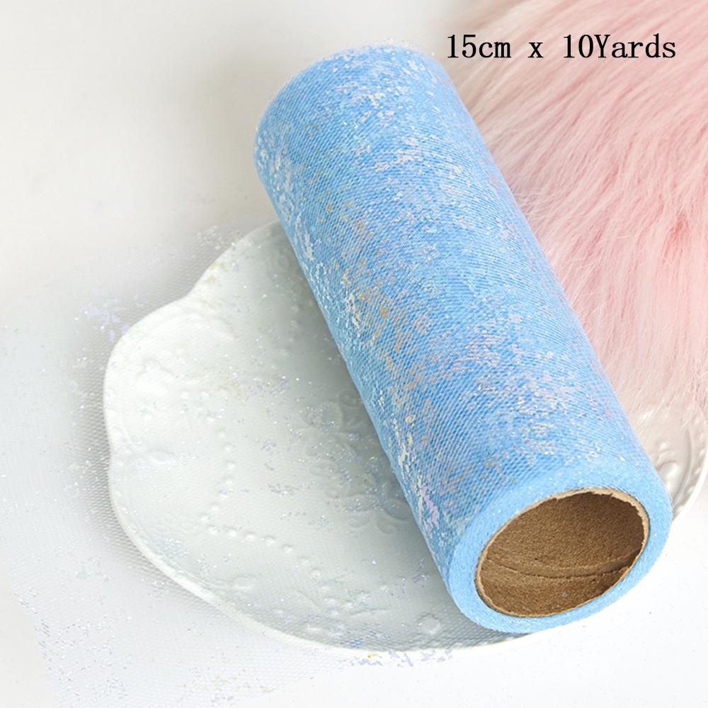 6" X 10 Yards Dots/Sequin/Glitter Tulle Rolls For Tutu Dress Gift Wrapping Wedding Decoration DIY Party Backdrop Ribbon Supplies