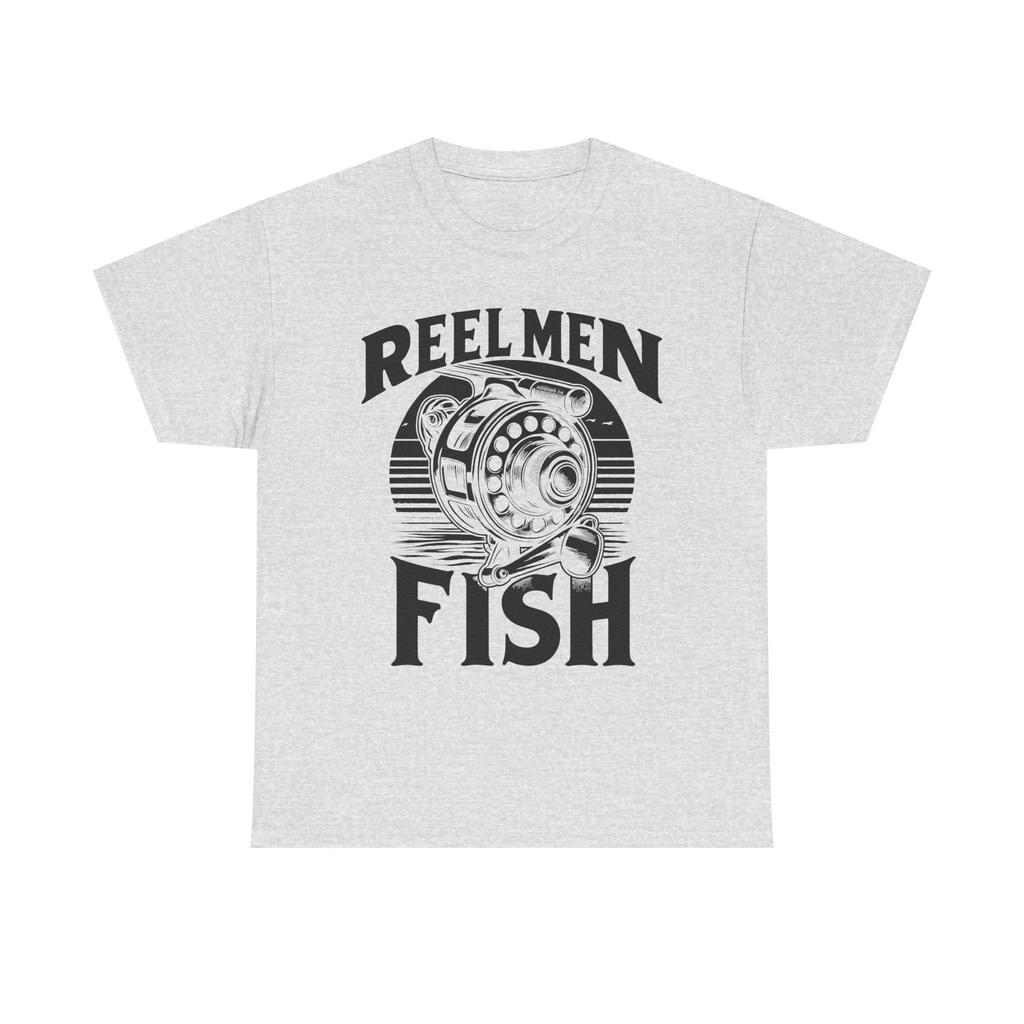 Reel Men Fish T-Shirt | Fishing Reel Graphic Tee