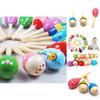 Wooden Shaker Rattle Musical Instrument For Baby Sensory Development And Playtime