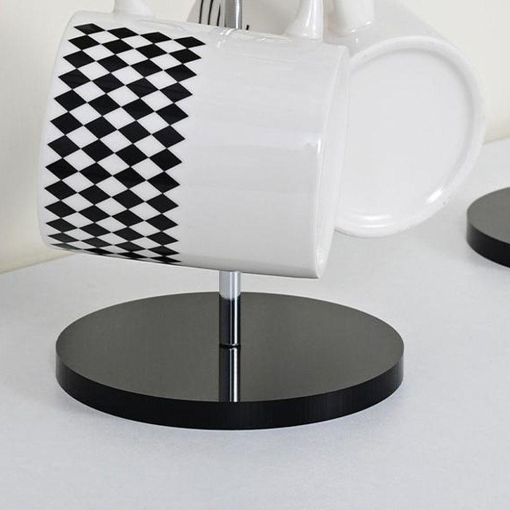 Acrylic Base Tea Cup Storage Rack Iron Cup Hanging Rack Creative Coffee Cup Holder  Living Room