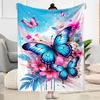 Enchanted Butterfly Garden blanket Suitable for offices, travel, living rooms also a good gift for friends and family Suitable for all seasons.