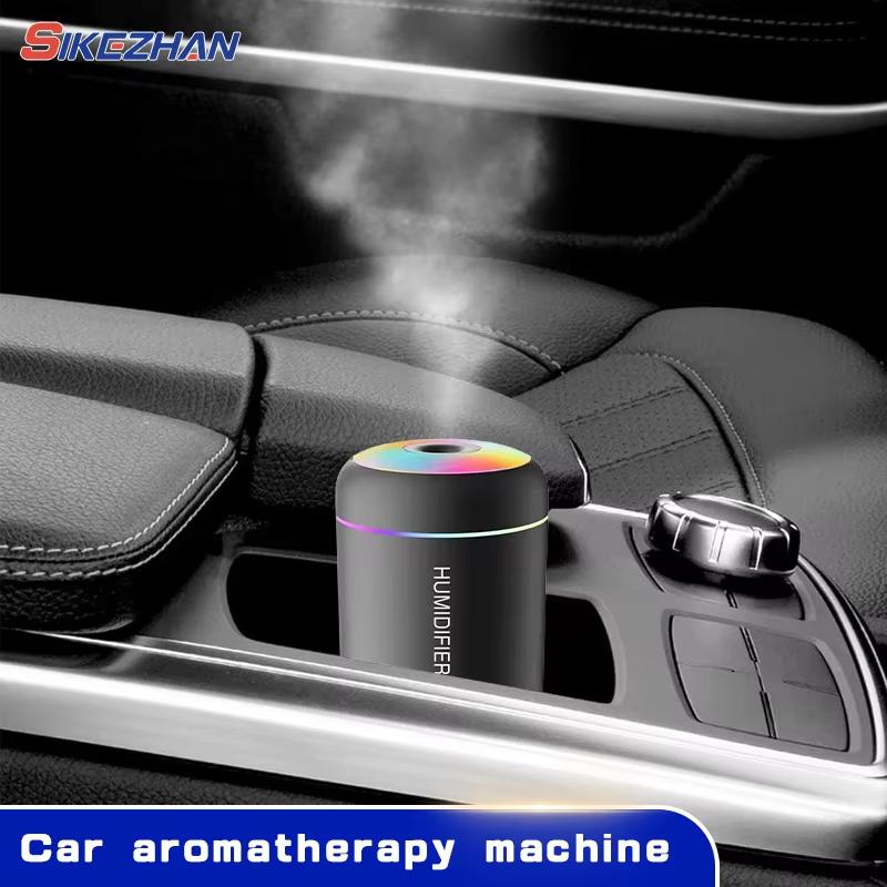 Mini Humidificateur d'Air 180ML USB Aromathérapie Diffuseur d'Arômes Électrique avec Lumières Colorées Purificateur d'Huiles Essentielles Créateur de Brume Lumières Pour Voiture Maison Chambre