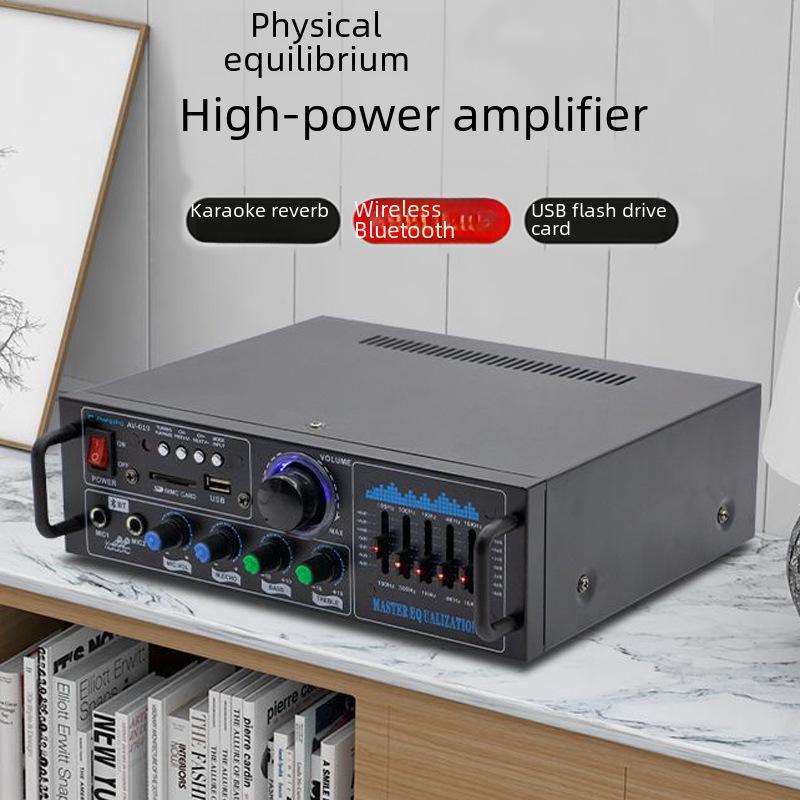 High-Power Bluetooth USB Audio Amplifier for Karaoke and Broadcasting