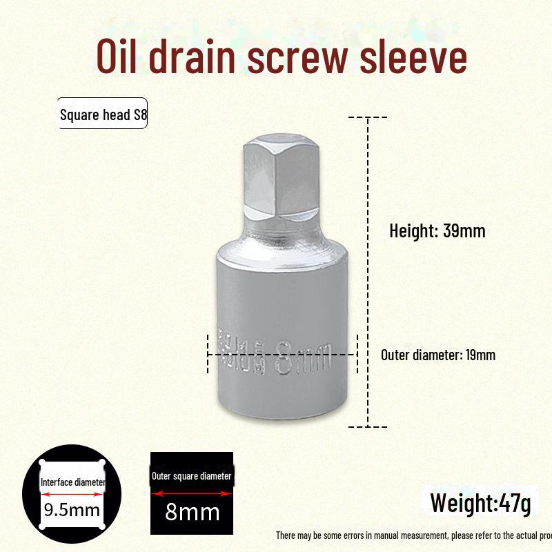 Zestaw śrub do miski olejowej z łbem sześciokątnym i kwadratem 4-kątnym Klucz nasadowy do skrzyni biegów