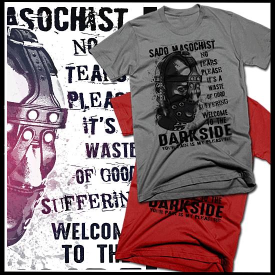 BDSM T-Shirt Bondage Sado Masochist DOM of pleasure Gimp Submissive S