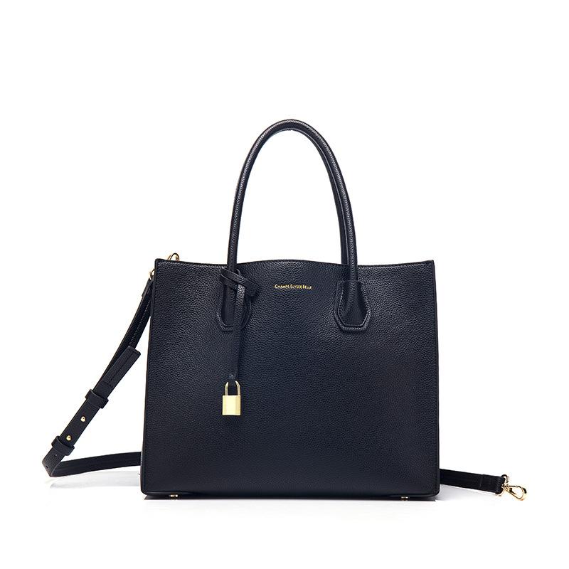 

Big Bag, Women s New Korean Version Killer Bag, Simple and Versatile Lock Head Bag, Large Capacity Single Shoulder Crossbody Women s Bag чорний