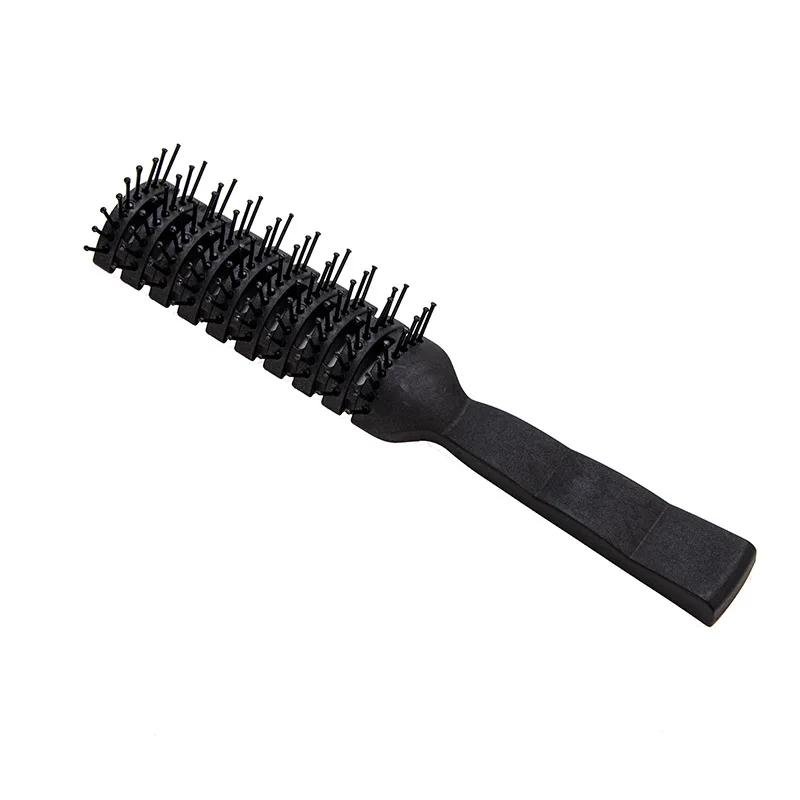 1 pz Pettine per Capelli a Costole da Uomo Parrucchiere Salone Barbiere Antistatico Calore Pettine Strumento per lo Styling dei Capelli Pettine Spazzola Strumenti per Massaggio Sani