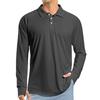 Men's Raglan Long Sleeve Golf Shirt UPF 50+ Lightweight Shirt