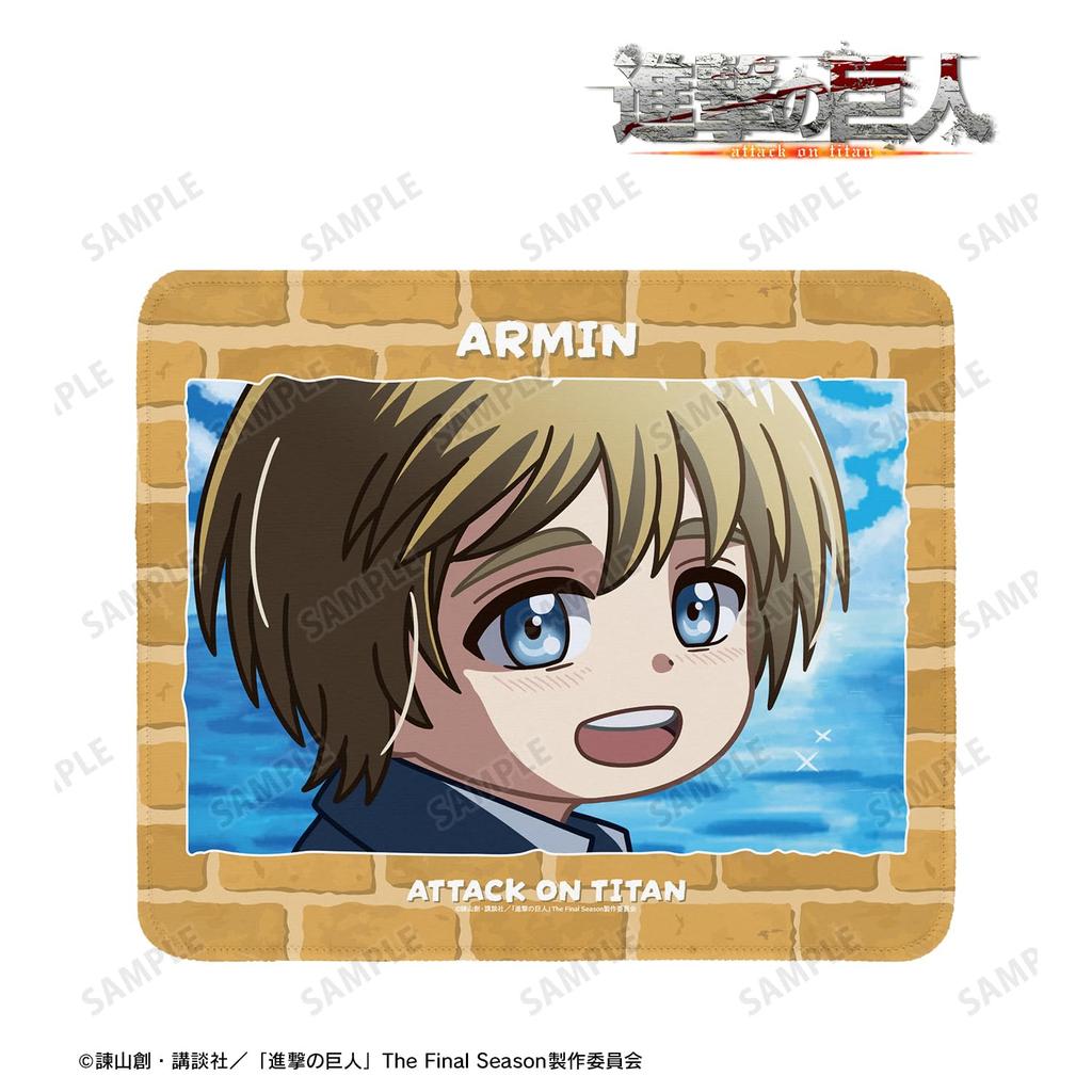 TV Anime on Armin Yurukoma Mouse Pad "Attack Titan"