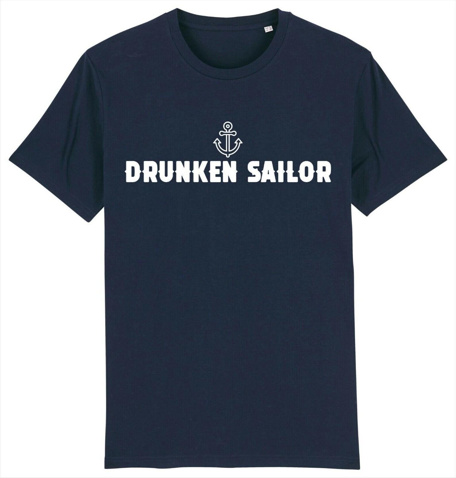Drunken sailor - sailing boating yachting crew captain skipper nautical t-shirt S разноцветный