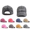 12-Color Distressed Pure Cotton Baseball Cap - Outdoor Versatile Plain Design