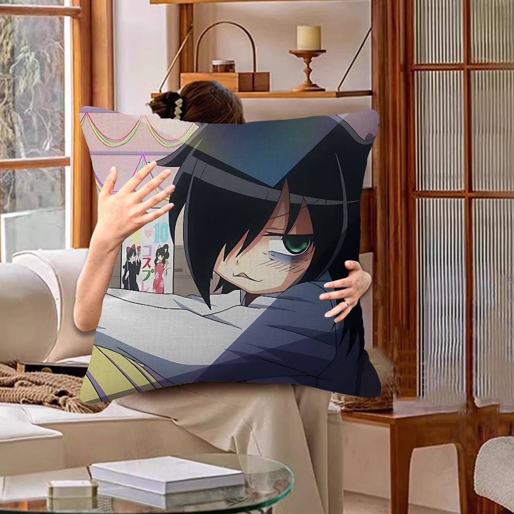 Watamotes KKurokis TTomokos Cushion Cover Pillowcase Upholstery Sofa Throw Pillow Home Decor Pillowcas
