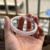 Elegant Chinese Style Jingle Bracelet: Ice-Transparent, Non-Fading Round Bangle Collection