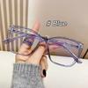 Trendy Large Frame Anti Blue Light GlassesLuxury Cat Eye Filter Lens Eyeglasses Square Frame Glasses for For Ladies