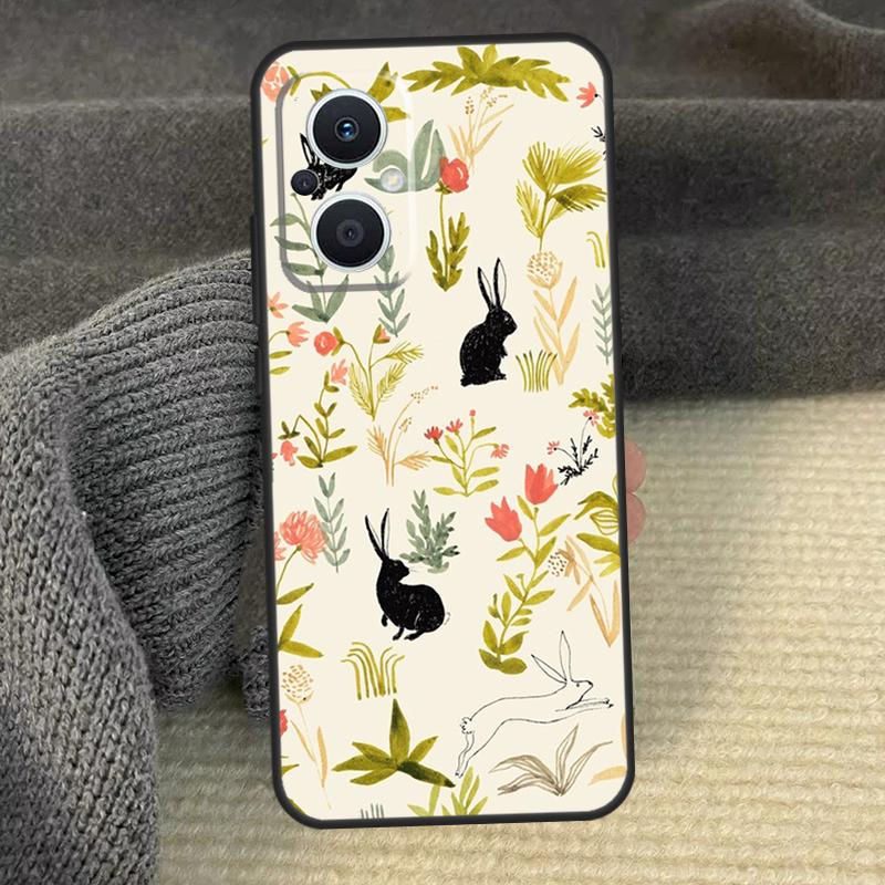 Rabbits Bunnies Cover For OPPO Reno 8T 8 Lite 14F 13F 12 F 11 F 14 13 10 Pro OPPO Find X8 X6 X5 X9 Pro Case