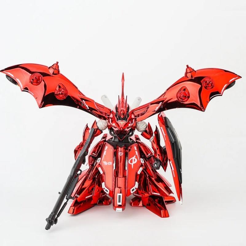 Nightingale Plated Version Hg1144 Mobile Suit Char'S Counterattack Mech Assembly Model Kit Action Figures Puzzle Toy Gift