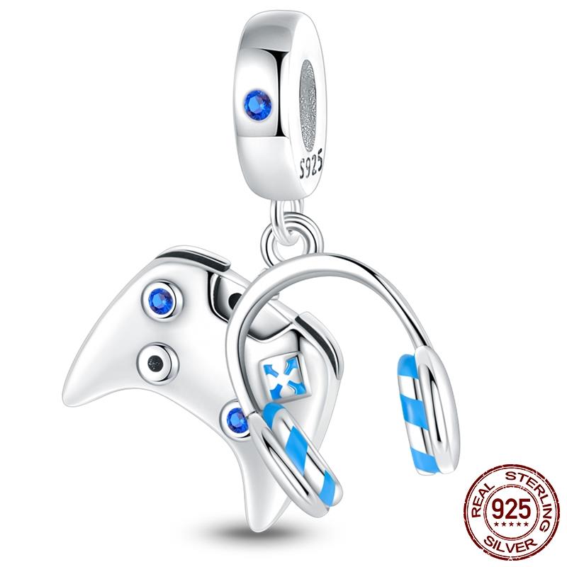 Original Design Kopfhörer Anhänger Kupfer Charm Perlen Passen Original Marken Armband Frauen DIY Schmuck Geschenk Herstellung