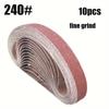 10pcs Belt Set 20.4" X 0.78" Sanding Belts, 60/100/240/320/800 Grits, Small Mini Belt Sander for Woodworking, Metal Polishing