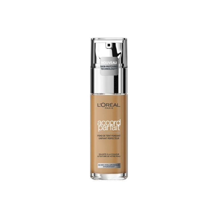 Fond De Teint - L'OREAL PARIS - Accord Parfait - Miel Doré - 30 Ml - 6 Pigments Adaptés