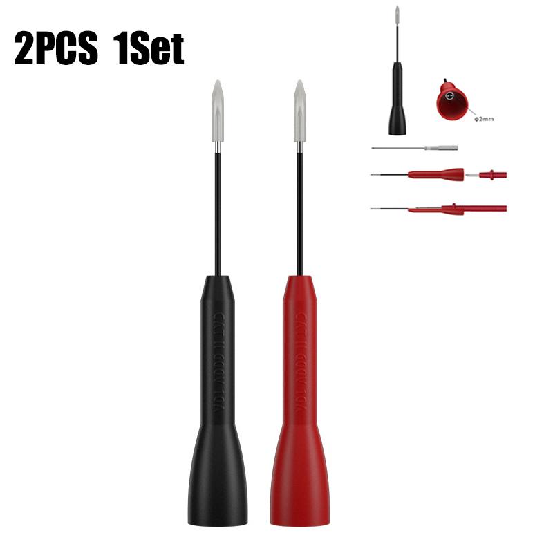 1 Pair Non-destructive Multimeter Test Needles 0.7MM Flexible Extension Replacement Probe Multimeter Test Probes Auto Tools
