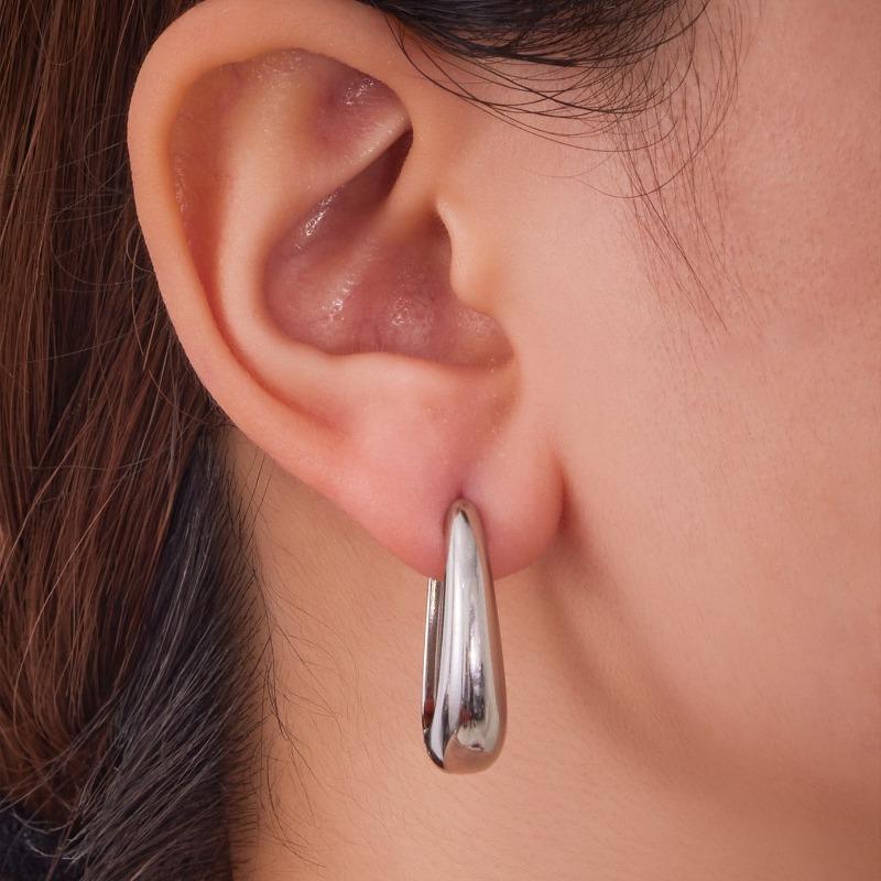 Elegant Gold Color Oval Hoop Earring for Woman Metal Elegant Vintage Geometric Statement Luxury Earrings Party Jewelry Gifts