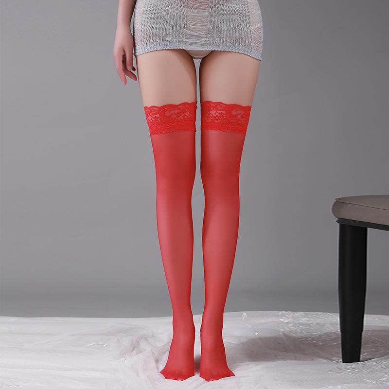Sex Stockings Sexy Lace Over The Knee Long Tube Lace Stockings Hand Torn Transparent Seduction Underwear Thigh Socks Women