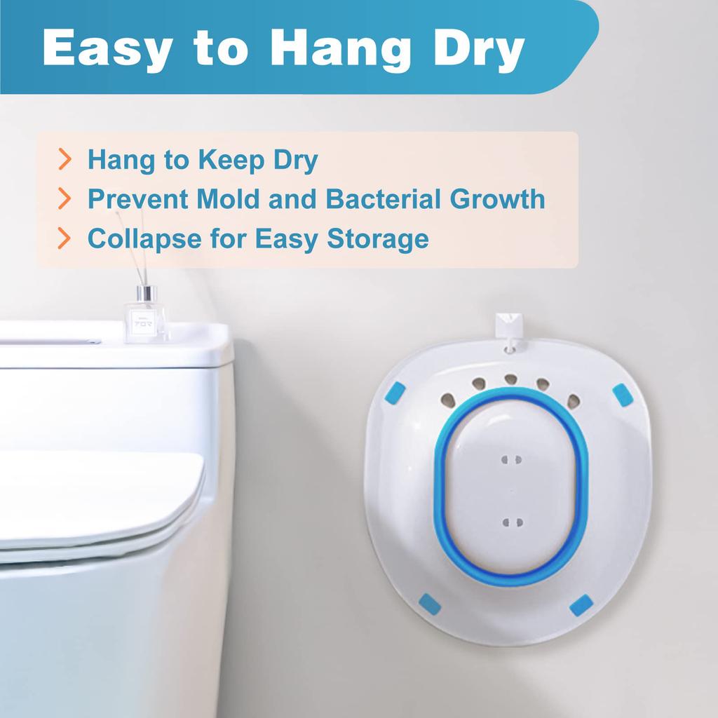 Sitz Bath Folding Portable Bidet For Maternity Self-Cleaning Private Parts Postpartum Care Bath Hemorrhoid Treatment Bidet