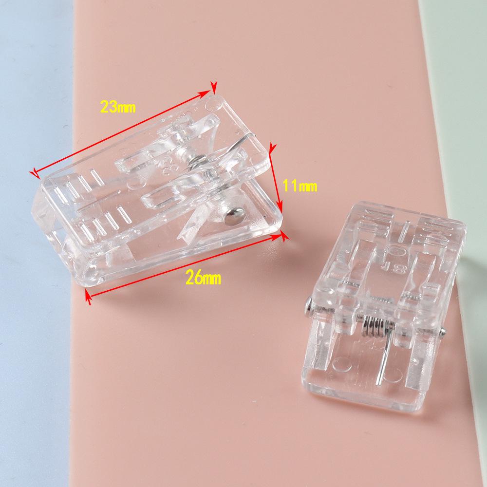 Clear Acrylic Double-Sided Adhesive Positioning and Photo Clips - Multi-functional Office and DIY Use