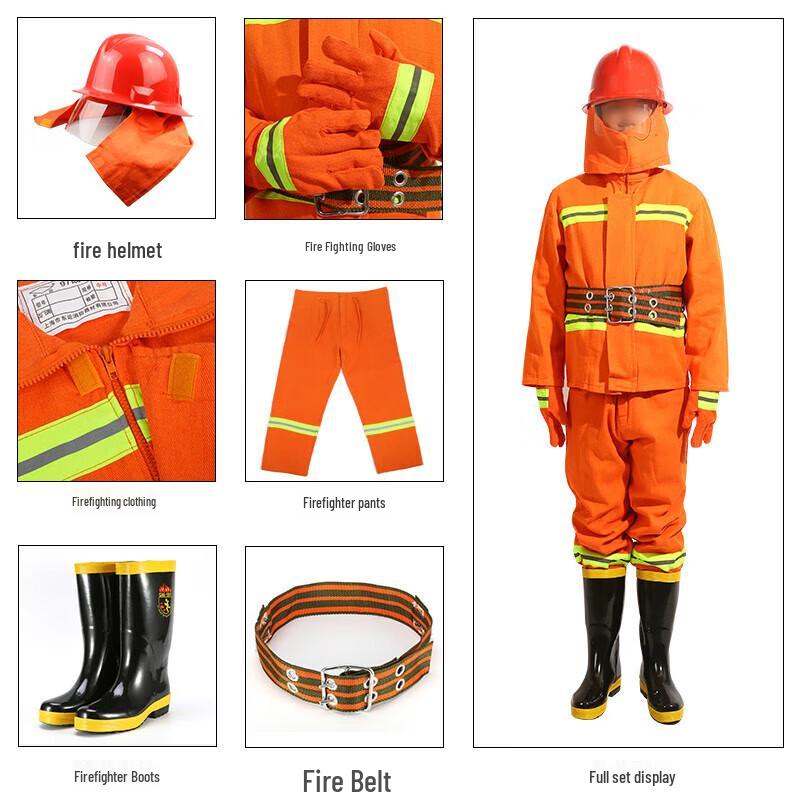 Sanmao 97 Firefighter Training & Rescue Suit 5-Piece Set