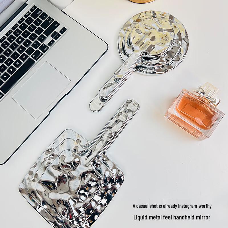 Portable Round Handheld Makeup Mirror