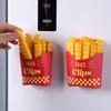 12PCS French Fry Shaped Sealing Clip Food Clips Plastic Bag Bag Clip for Snack Seasoning Sealing Strip Kitchen Storage DJ004
