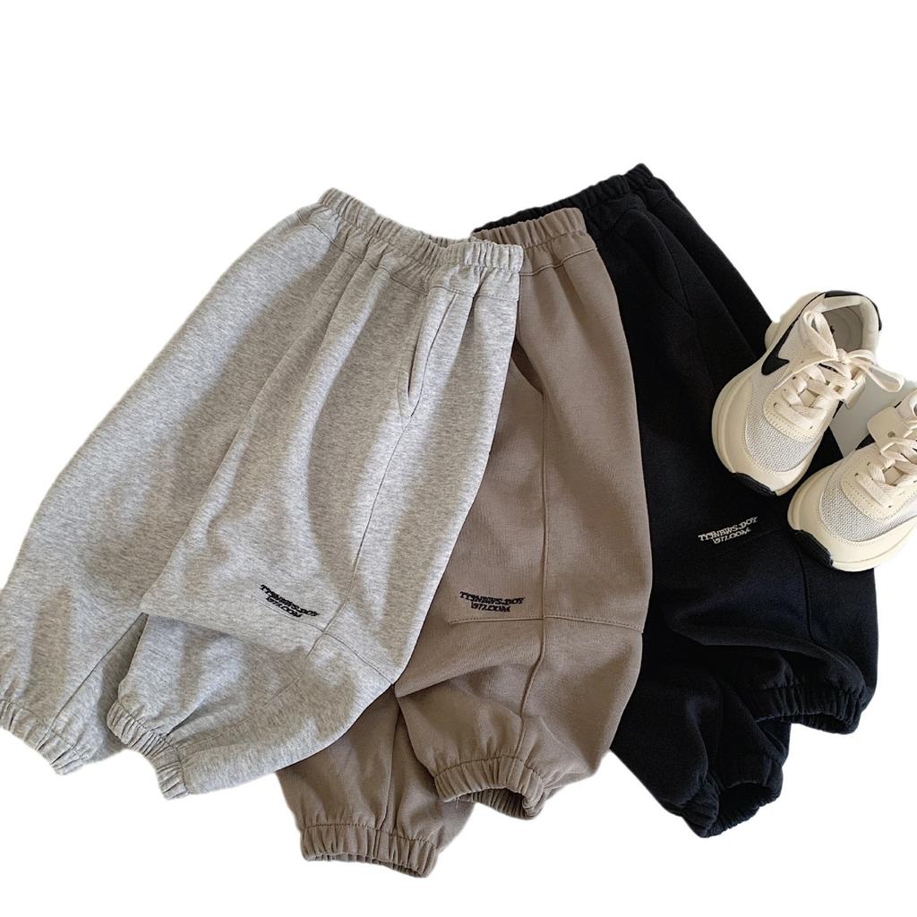 Abbigliamento Bambini Pantaloni della Tuta Autunno alla Moda Ragazzo Abbigliamento Sportivo Semplice Stile Coreano Casual Semplice Pantaloni Casual per Bambini