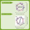 Beautiful Flowers Wall Stickers Toilet Bathroom Door Decoration Mural Home Decor Self-adhesive Beautify Wallpaper