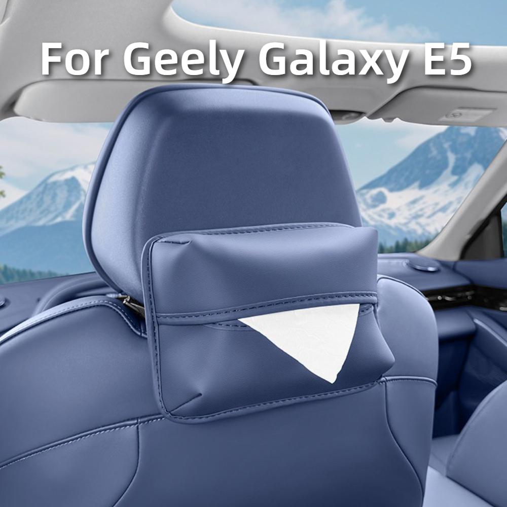 For Geely Galaxy E5/EX5 Car Seat Tissue Box Hanging Paper Towel Holder Strap Napkin Bag Interior