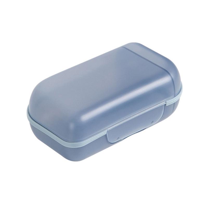 Small Travel Soap Container Secure Cover Multiple Purpose Organizers Jewelry Accessories Storage PP