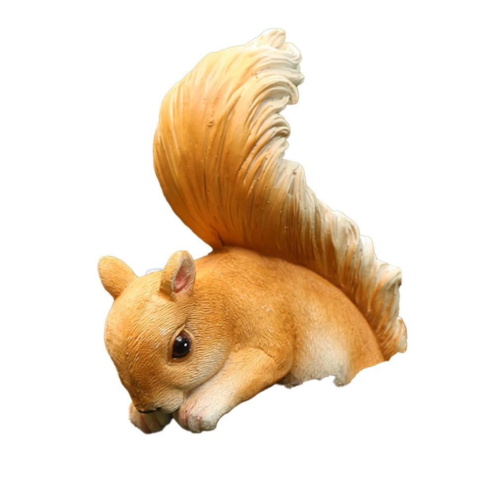 Entzückende Tier-Gartendekoration Eichhörnchen-Statue Naturfreund-Deko