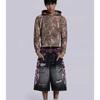 RogueWave Streetwear Y2K Popular Denim Shorts Tassels Design Vintage Shorts Man Hip Hop Fashion Harajuku Punk High Waist Wide Leg Pants
