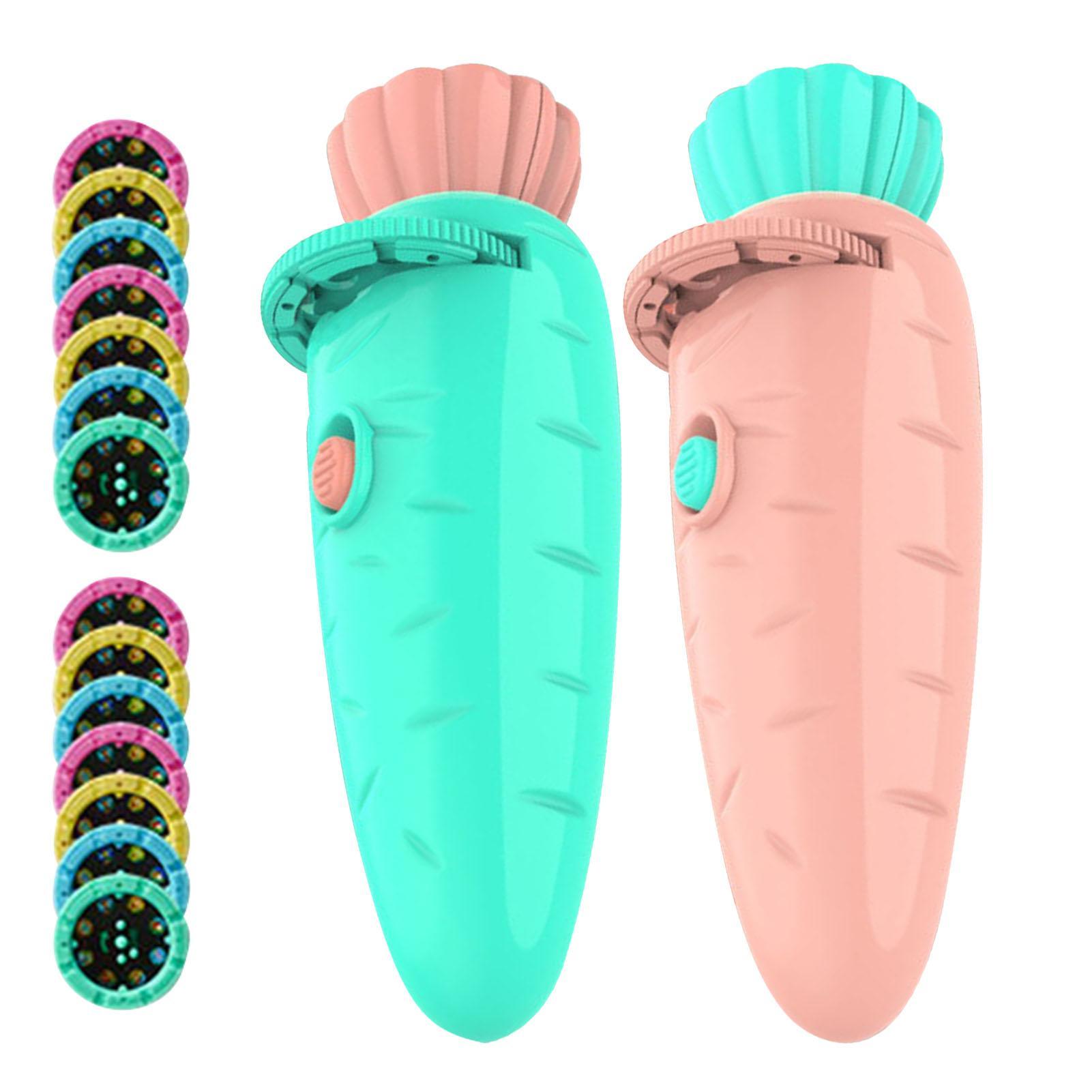 

Детский проектор-фонарик | Мультяшный проектор в форме моркови, проектор, освещение, история | Легкий переключатель ночника перед сном с изображениями для детей,