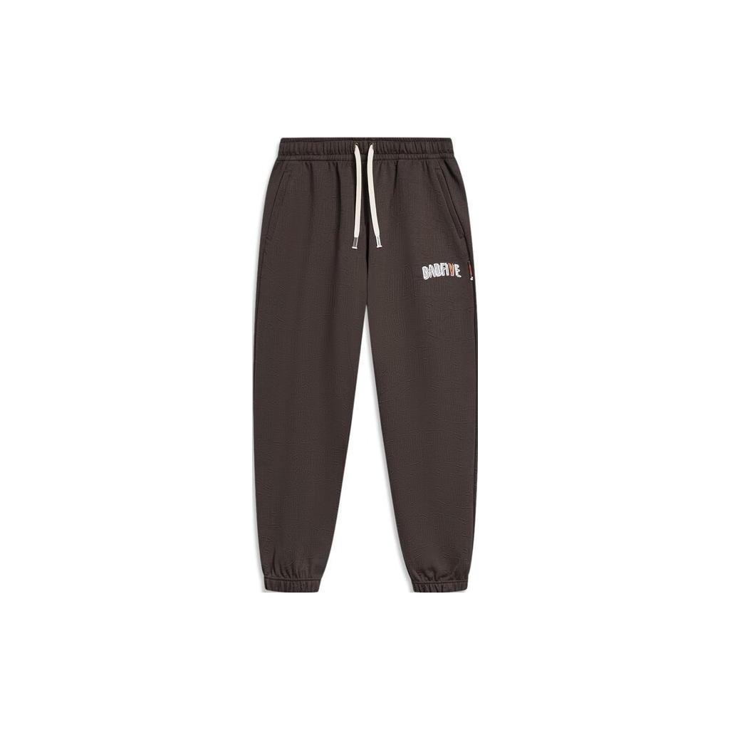 Li-Ning BadFive Logo Knit Sweatpants Dark Brown Men s AKLT841-2 XL