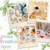 Punch Needle Stickerei Untersetzer Set Heimdeko Magische Nadel Für Stickset Garn Kreuzstich Set Bastel Kunst Set Geschenk