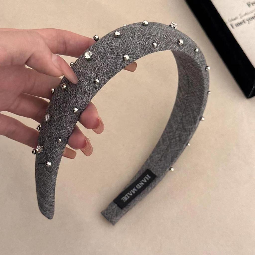 Koreanisches Strass-Tüll-Stirnband: Elegantes, vielseitiges Haaraccessoire für leichten Luxus