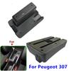Dla Peugeot 307 Pudełko na podłokietnik Dla Peugeot 307 CC Kabriolet 2001 2002 2003 2004 2005 2006 2007 2008 Samochodowe Pudełko do przechowywania na podłokietnik