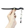 Hanfu Tassel Hairpins For Updos Chinese Hair Sticks Wood With Tassel Vintage Hanfu Chinese Ancient Drama Hair Stick Silver