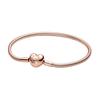 Heart Shaped Clasp Snake Chain Bracelet Women Bracelet Gold 583050C00