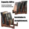 Durability Wood Vinyls Record Holder 3Tier Storage Racks for Album Ideal for Living Room or Study Easy Assembly