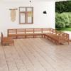 Day and Night - Day and Night Garden Furniture Set 11 Pieces Solid Pine Wood Honey Brown