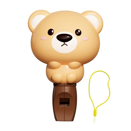 Kids Cartoon Animal Whistle Toy with Lanyard Toddlers Boys Girls Educational Rabbit Pig Bear Whistle Sound Maker Musical Instrument Toy